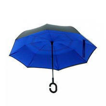 Retro beach umbrella blue